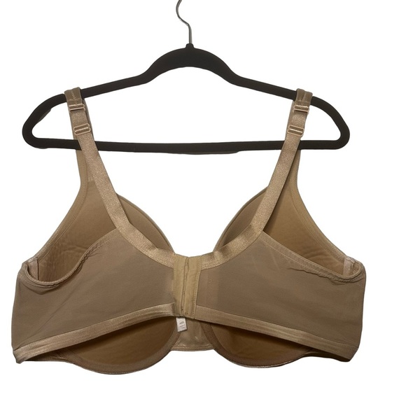Cacique Full Coverage Underwire Support Lined Lane Bryant Nude Bra size 44DD - Picture 4 of 9